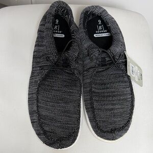 George Men's Charcoal Knit Sneakers